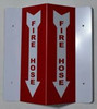 Fire Hose 3D Projection /Fire Hose  Signage Fire Hose 3D Projection /Fire Hose  Signage