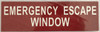 EMERGENCY ESCAPE WINDOW   RED ALUMINIUM HEAVY DUTY