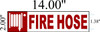 Fire Hose  Sign Fire Hose  Sign