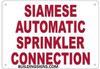 Siamese Automatic Sprinkler Connection , Engineer Grade Reflective Aluminum Siamese Automatic Sprinkler Connection , Engineer Grade Reflective Aluminum