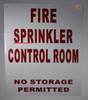 FIRE Sprinkler Control Room , Engineer Grade Reflective Aluminum  Sign FIRE Sprinkler Control Room , Engineer Grade Reflective Aluminum  Sign
