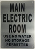 Electric Room  Signage Electric Room  Signage