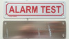 ALARM TEST  Safety Sign