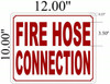 Fire Hose Connection  Safety Sign Fire Hose Connection  Safety Sign