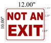 Not an Exit  Safety Sign