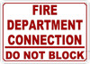Fire Department ConnectionSign