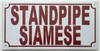 Standpipe Siamese  Sign Standpipe Siamese  Sign