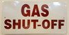 Gas Shut-Off  Safety Sign Gas Shut-Off  Safety Sign