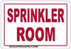Sprinkler Room  Safety Sign Sprinkler Room  Safety Sign