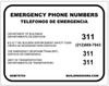 EMERGENCY PHONE NUMBERS  DOB  Safety Sign EMERGENCY PHONE NUMBERS  DOB  Safety Sign