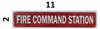 FIRE Command Station  Building Sign FIRE Command Station  Building Sign