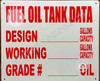 Fuel Oil Tank Data Safety Sign Fuel Oil Tank Data Safety Sign