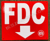 FDC Down -FDC Arrow Down Safety Sign FDC Down -FDC Arrow Down Safety Sign