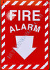 Fire Alarm with Arrow Down Fire Alarm with Arrow Down
