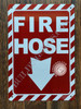 FIRE Hose Arrow Down Sign FIRE Hose Arrow Down Sign