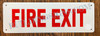 FIRE EXIT Hotel Sign FIRE EXIT Hotel Sign
