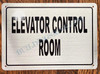 Elevator Control Fire Deparment Sign Elevator Control Fire Deparment Sign
