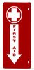 First AID Arrow Down Projection-First AID Hallway Dob Sign First AID Arrow Down Projection-First AID Hallway Dob Sign