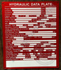 Hydraulic Data Plate Hotel Sign Hydraulic Data Plate Hotel Sign