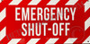 Emergency Shut Off Fire Deparment Sign Emergency Shut Off Fire Deparment Sign