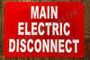 Main Electric Disconnect Hotel Sign Main Electric Disconnect Hotel Sign