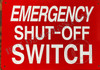Emergency Shut-Off Switch Safety Sign Emergency Shut-Off Switch Safety Sign