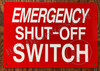 Emergency Shut-Off Switch Dob Sign Emergency Shut-Off Switch Dob Sign