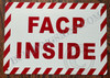 FACP Inside  FIRE Alarm Control Panel Inside Safety Sign
