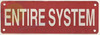 Entire System Hotel Sign Entire System Hotel Sign