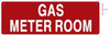 Gas Meter Room Safety Sign Gas Meter Room Safety Sign