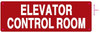 Elevator Control Room Hotel Sign Elevator Control Room Hotel Sign
