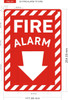 FIRE ALARM PANEL INSIDE  ZEBRA LINE Sign