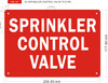 SPRINKLER CONTROL VALVE Sign SPRINKLER CONTROL VALVE Sign