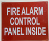 FIRE ALARM CONTROL PANEL LOCATED INSIDE,