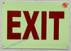 Photoluminescent EXIT/GLOW IN THE DARK EXIT Safety Sign Photoluminescent EXIT/GLOW IN THE DARK EXIT Safety Sign