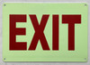 Photoluminescent EXIT/GLOW IN THE DARK EXIT Fire Deparment Sign Photoluminescent EXIT/GLOW IN THE DARK EXIT Fire Deparment Sign
