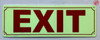 Photoluminescent EXIT/GLOW IN THE DARK EXIT Sign Photoluminescent EXIT/GLOW IN THE DARK EXIT Sign