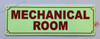 Photoluminescent MECHANICAL ROOM/ GLOW IN THE DARK FIRE MECHANICAL ROOM Sign Photoluminescent MECHANICAL ROOM/ GLOW IN THE DARK FIRE MECHANICAL ROOM Sign