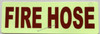 FIRE HOSE, Glow In The Dark Decals Safety Sign FIRE HOSE, Glow In The Dark Decals Safety Sign