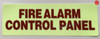 FIRE ALARM CONTROL PANEL, Glow In The Dark Decals