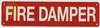 FIRE DAMPER, Fire Safety Safety Sign FIRE DAMPER, Fire Safety Safety Sign