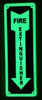 FIRE EXTINGUISHER - PHOTOLUMINESCENT GLOW IN THE DARK Fire Deparment Sign