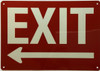 Exit left arrow Safety Sign Exit left arrow Safety Sign