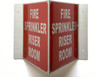 Corridor Fire sprinkler riser room-Fire sprinkler riser room Hallway Fire Deparment Sign