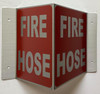 Corridor Fire hose-Fire hose Hallway Fire Deparment Sign Corridor Fire hose-Fire hose Hallway Fire Deparment Sign