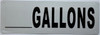 ___ Gallons Sign ___ Gallons Sign