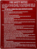 HPD NYC LOBBY FIRE SAFETY NOTICE NON FIRE PROOF BUILDING/FDNY LOOBY FIRE SAFETY NOTICE NON FIRE PROOF BUILDING Safety Sign HPD NYC LOBBY FIRE SAFETY NOTICE NON FIRE PROOF BUILDING/FDNY LOOBY FIRE SAFETY NOTICE NON FIRE PROOF BUILDING Safety Sign