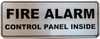 FIRE ALARM CONTROL PANEL INSIDE FIRE ALARM CONTROL PANEL INSIDE