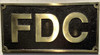 Cast Aluminum - cast bronze color/cast brass color Fire Deparment Sign