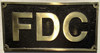 Cast Aluminum - cast bronze color/cast brass color Buildign Sign
